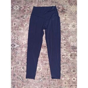 OFFLINE by Aerie Real‎ Me High Rise 7/8 Leggings Navy Blue Pockets Size Medium